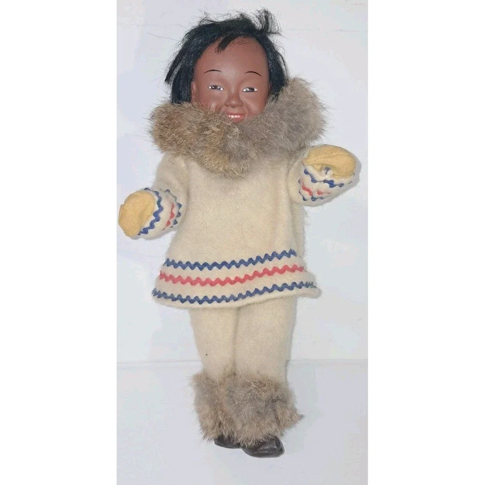 Vintage 1960 Koweeka Doll Eskimo 12